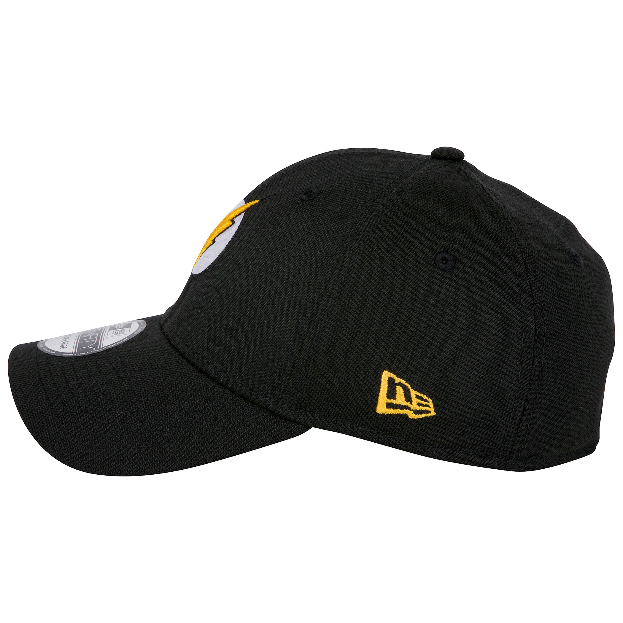 The Flash Logo DC Comics Black Colorway New Era 39Thirty Fitted Hat